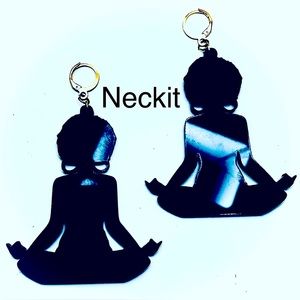 Black Woman Meditating Earrings